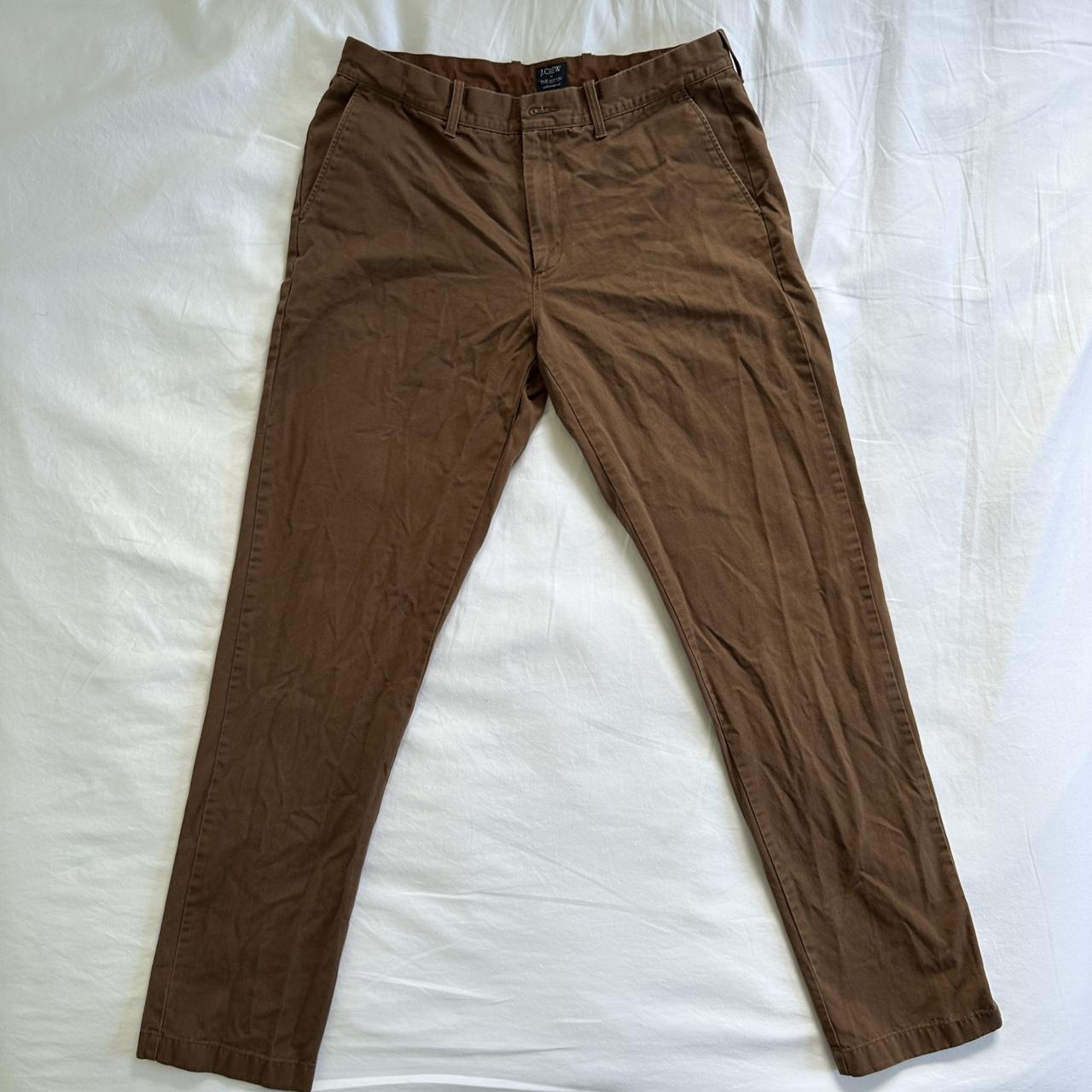 J.Crew Men's Brown Trousers | Depop