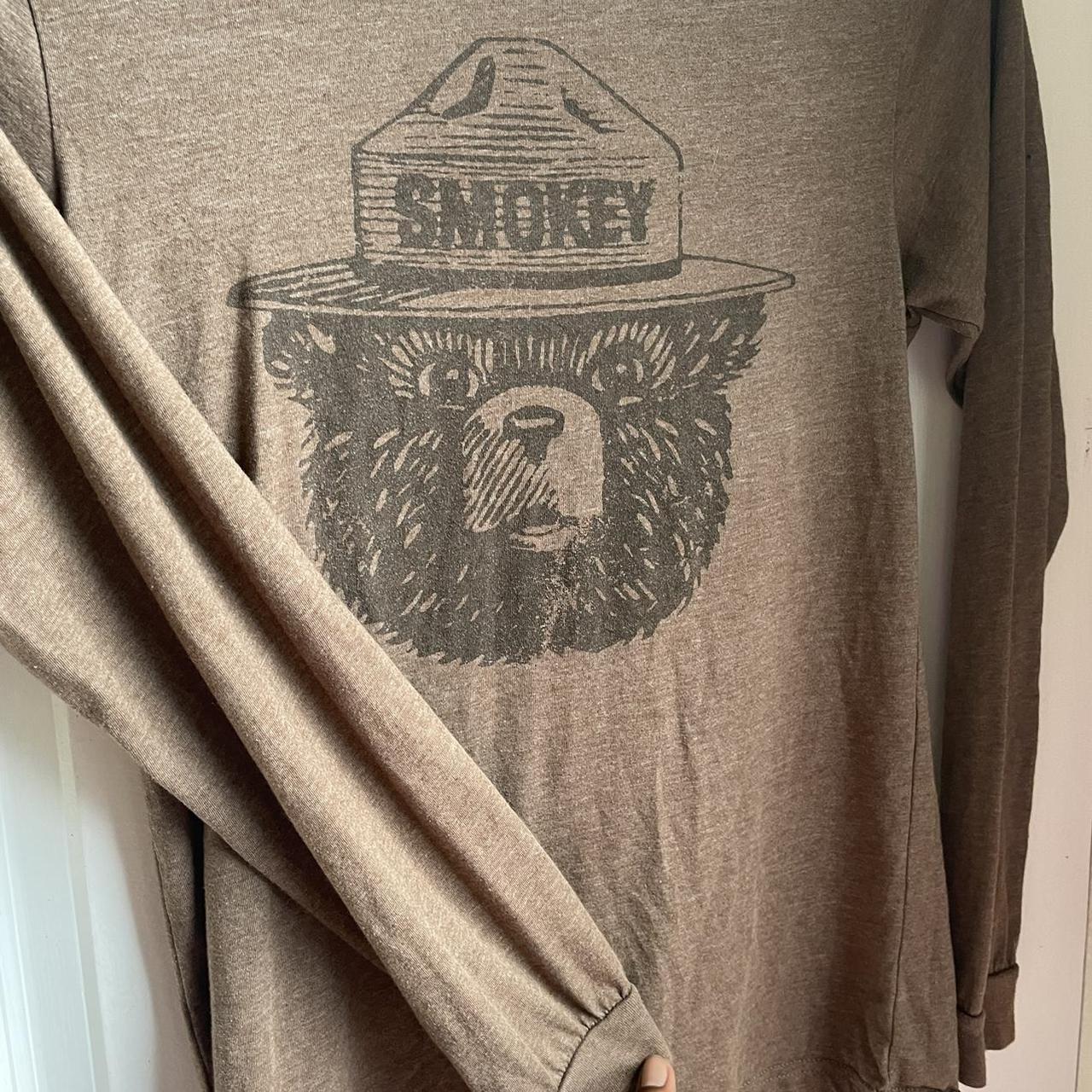 super cute long sleeve smokey the bear shirt. - Depop