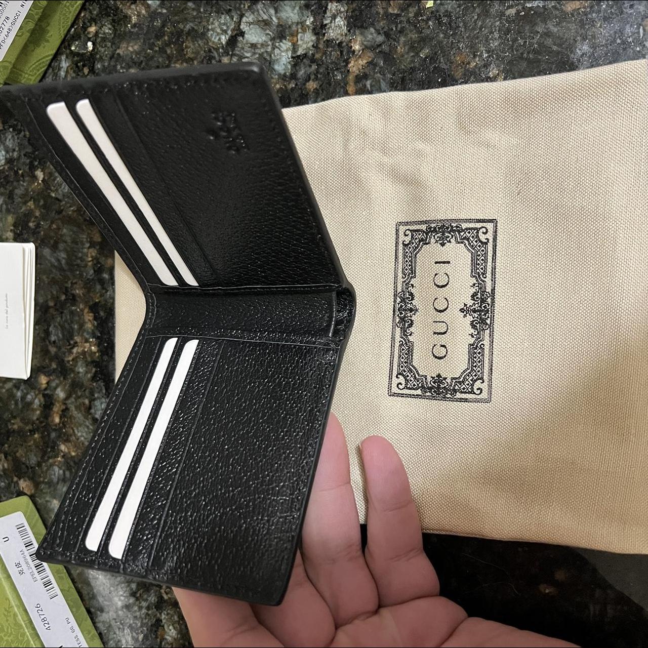 100% AUTHENTIC GUCCI WALLET WITH LEATHER DETAILS AND - Depop