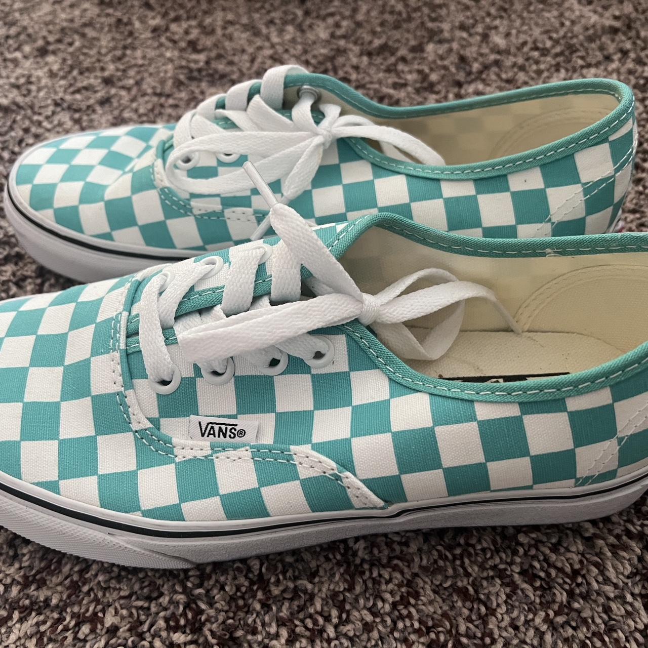 Vans authentic checkerboard sales green