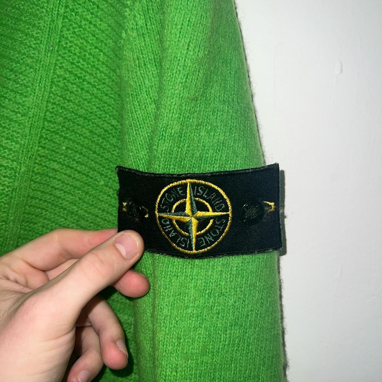 VINTAGE Green Stone Island Jumper Depop