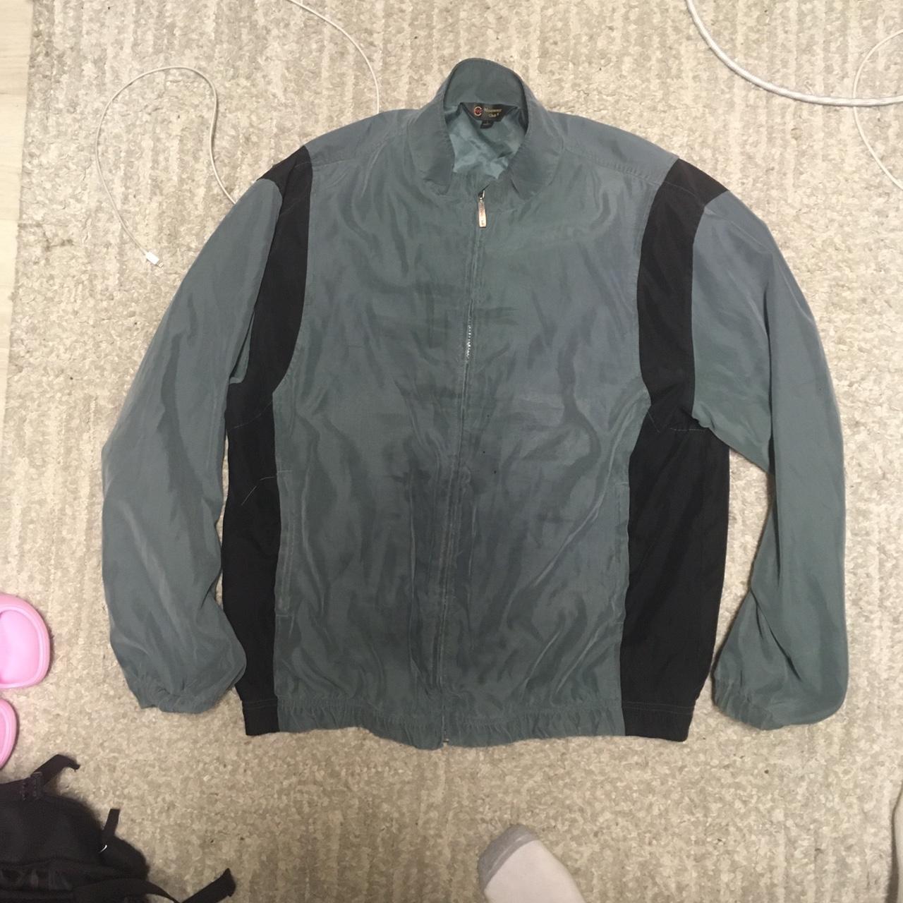 Men's Black and Green Jacket | Depop