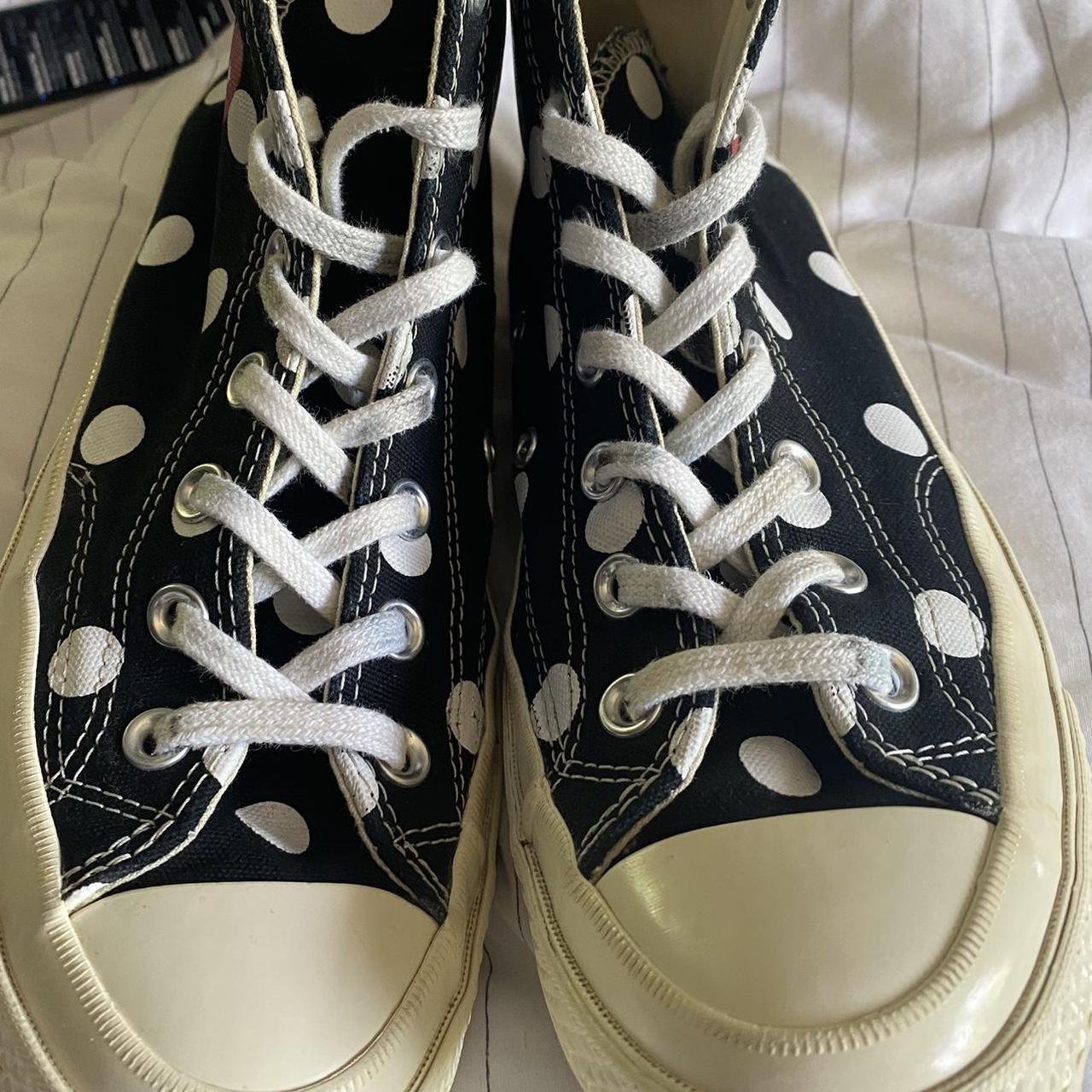 Converse CDG Polka Dot size 6 Good used condition Depop