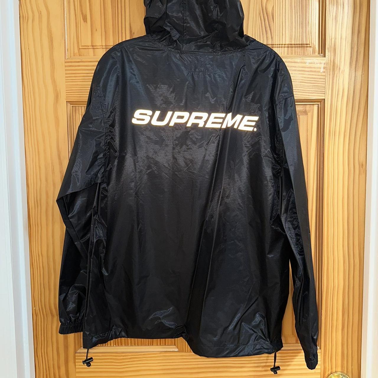 Supreme zip up pullover hoodie Nylon waterproof... - Depop