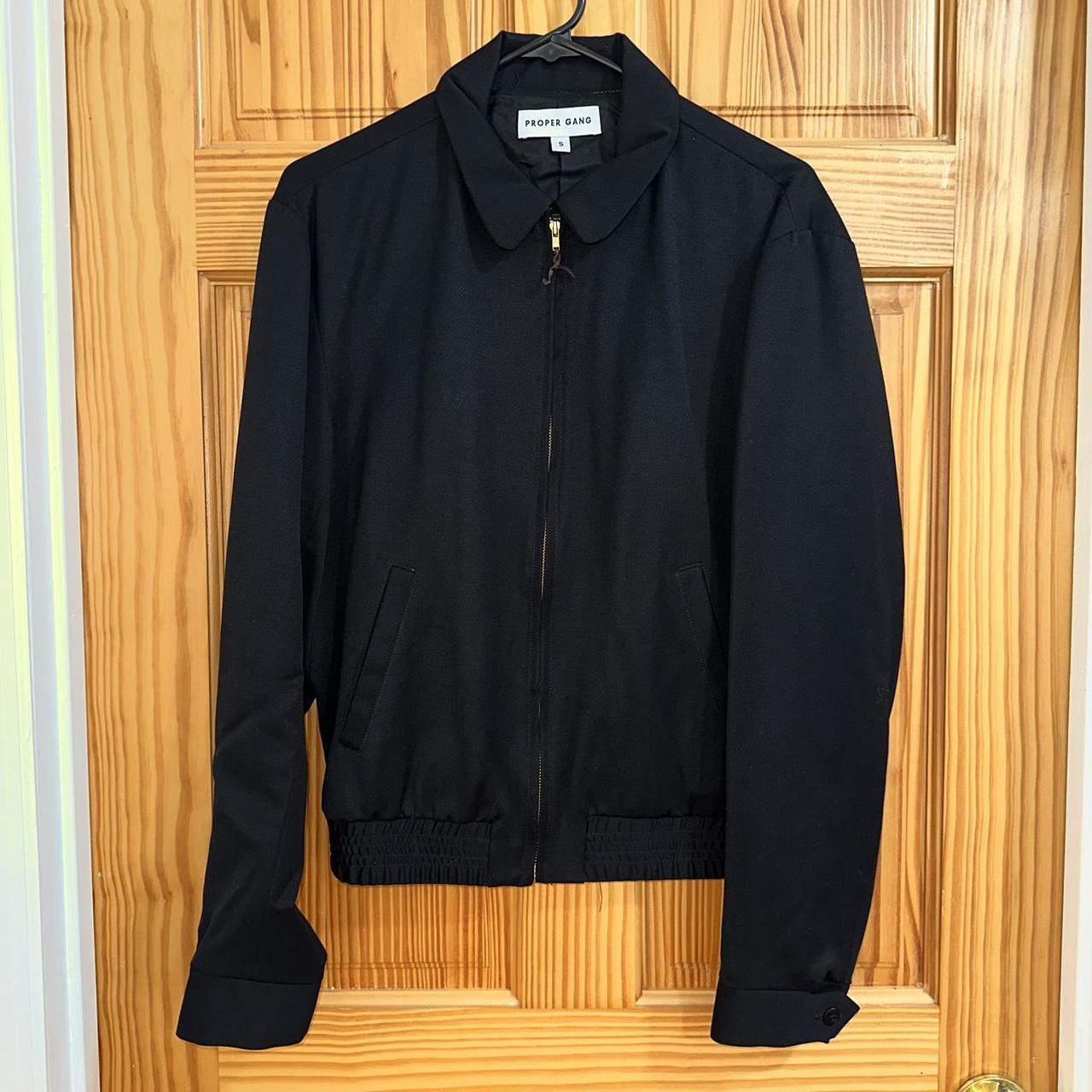 Proper Gang zip up jacket in black Size men's small,... - Depop