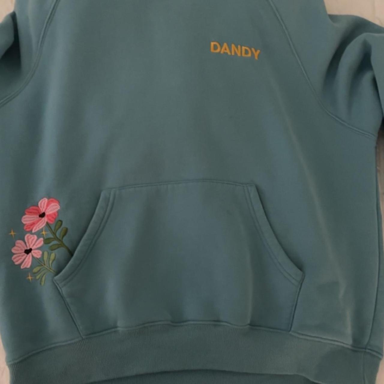 dandy worldwide hoodie blue with no flaws size small Depop