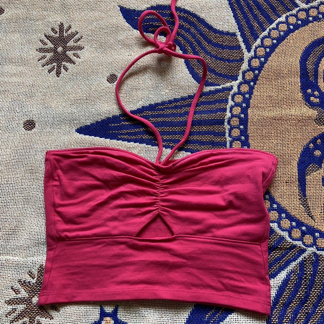 Hollister Co. Women's Red Croptop Depop