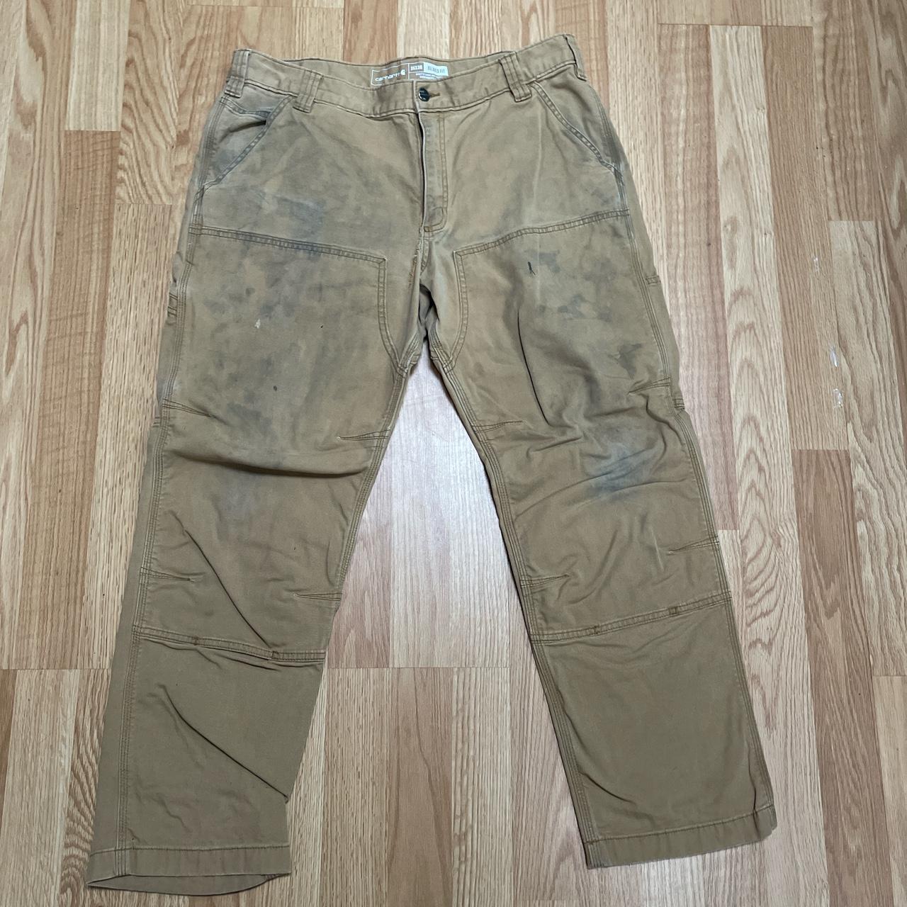 Carhartt Double Knee Pants with stitched crotch 36... - Depop