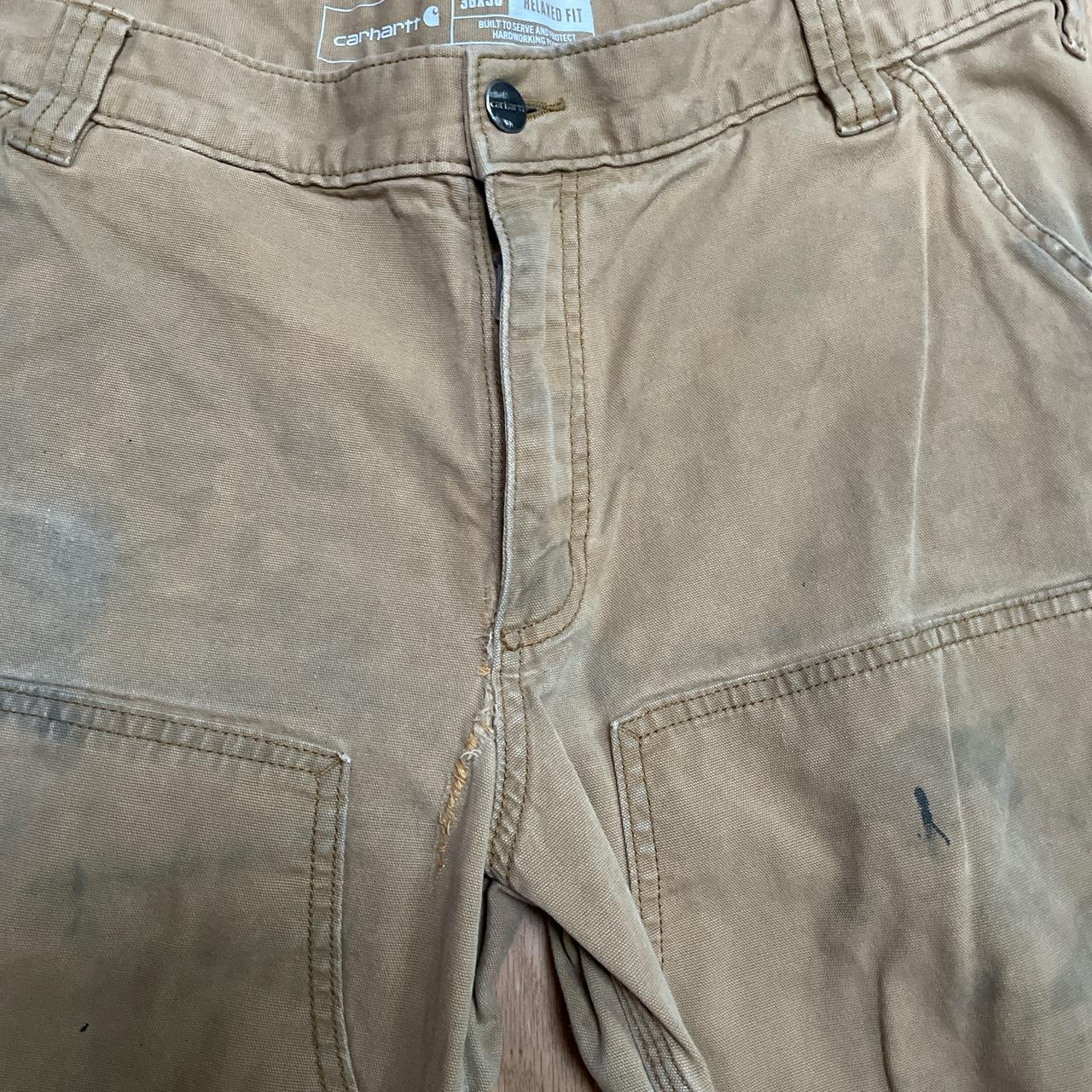 Carhartt Double Knee Pants with stitched crotch 36... - Depop