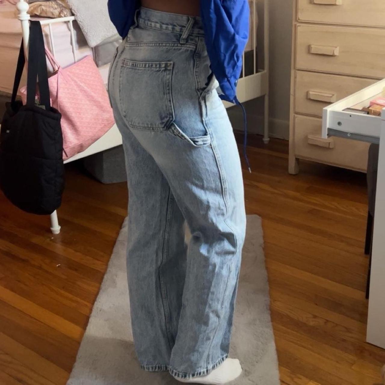 90s baggy aéropostale jeans size 2 regular barely Depop