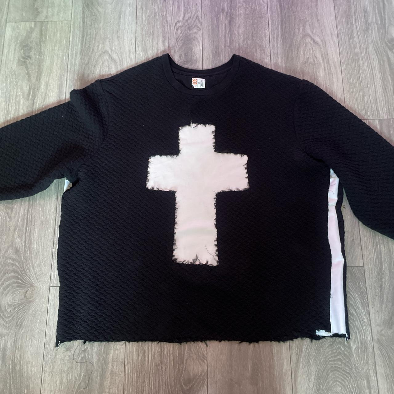 Oversized cross sweater by me - Depop