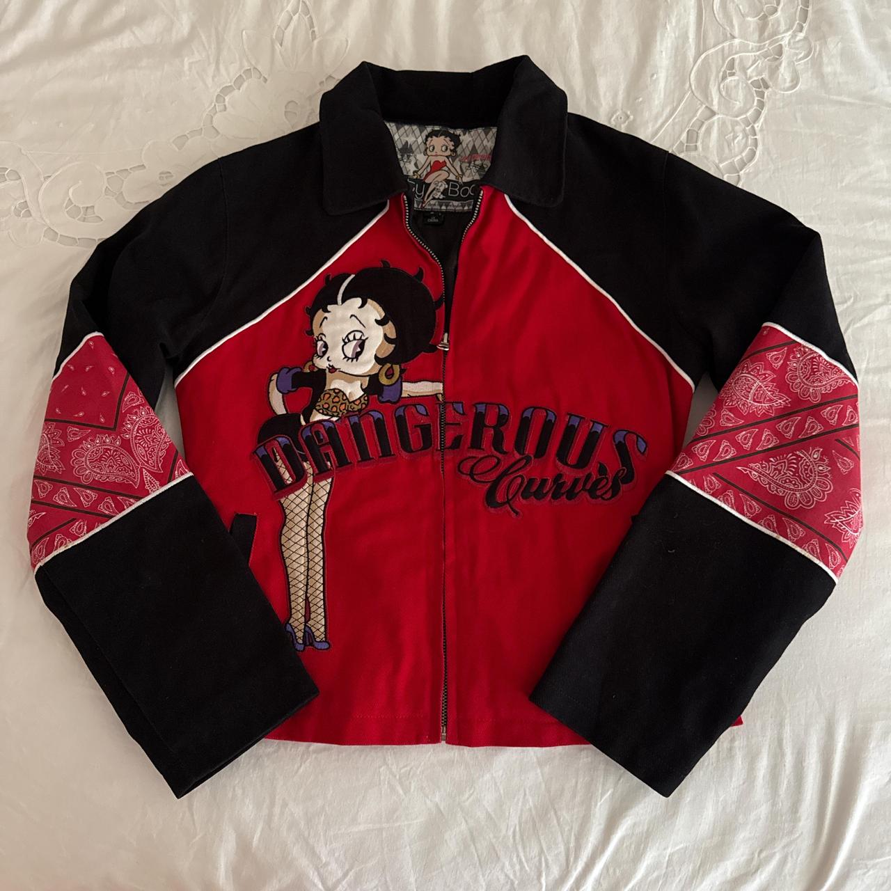 Betty Boop レザーボンバージャケット Leather Betty Boop Jacket | Grailed