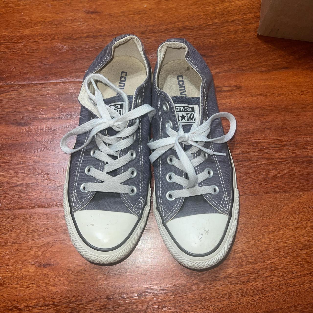 Low top Navy converse - Depop