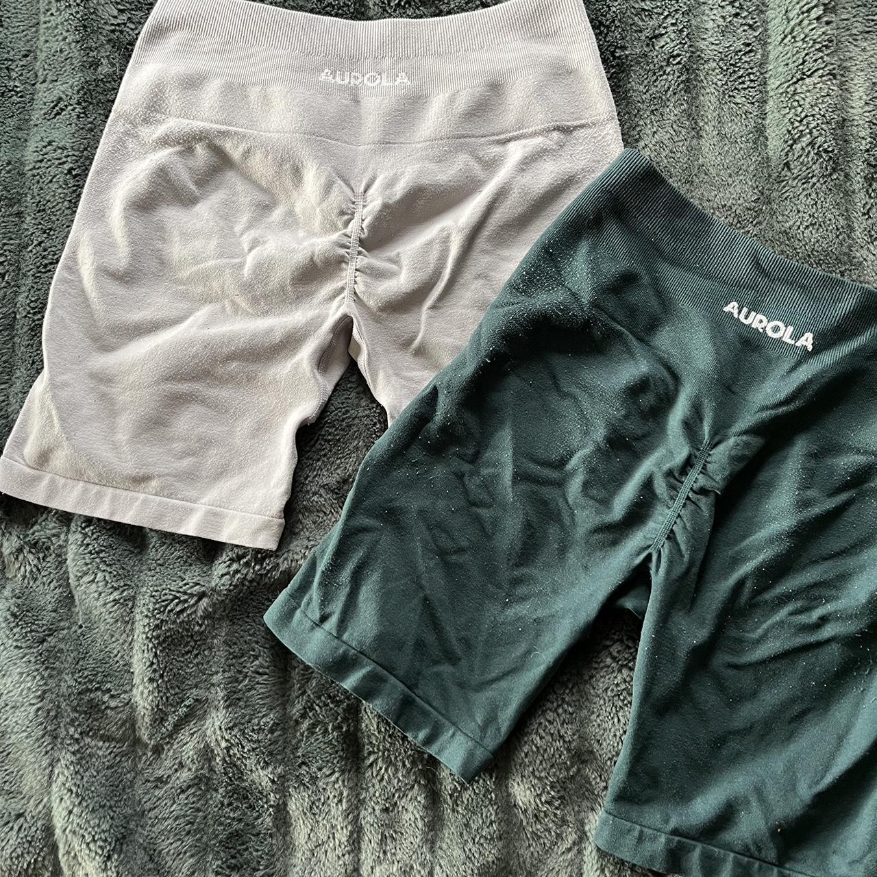 Alphalete Women's Green and Grey Shorts