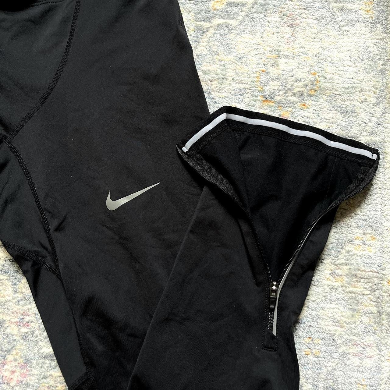 Nike dry-fit black workout leggings size small with - Depop