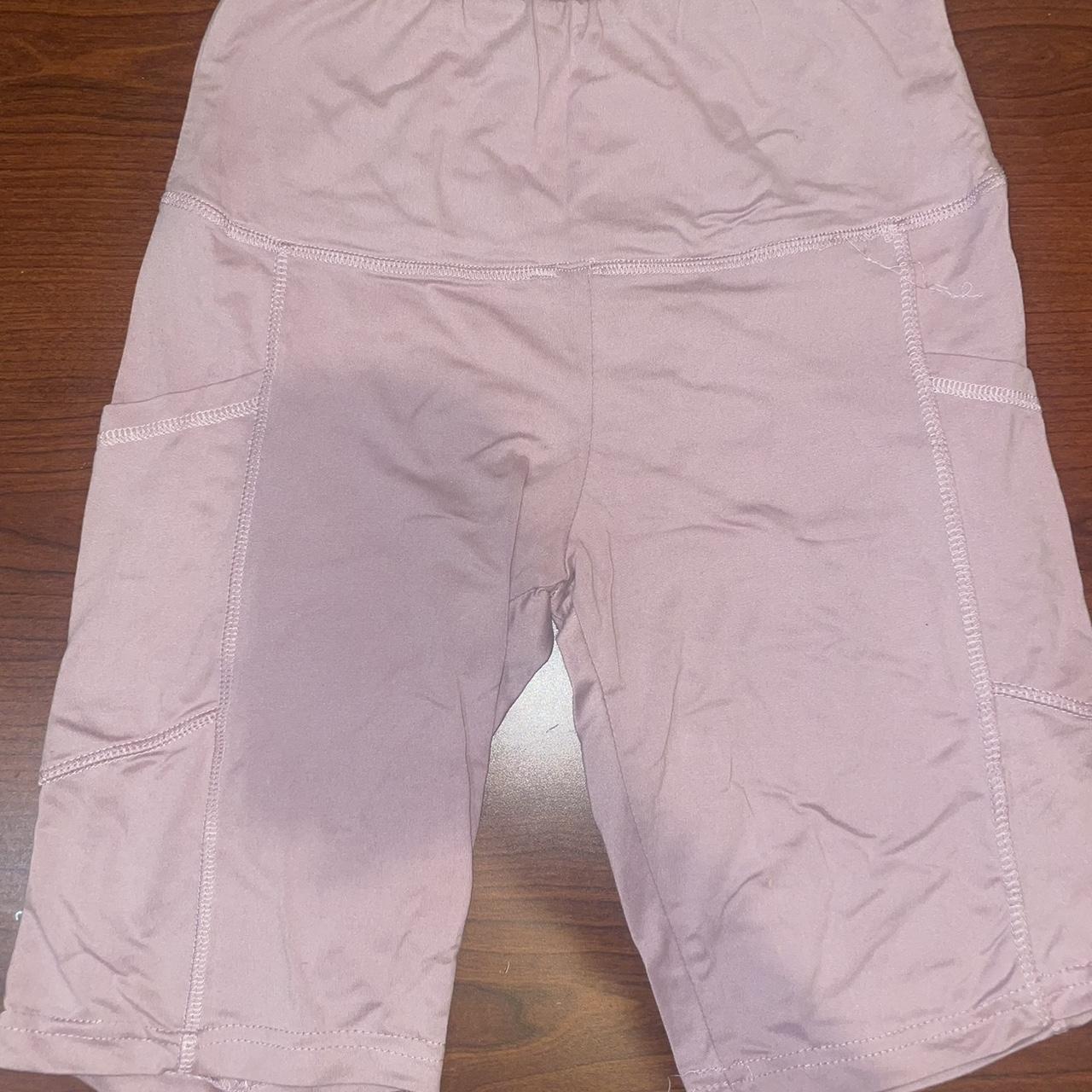 baby pink biker shorts