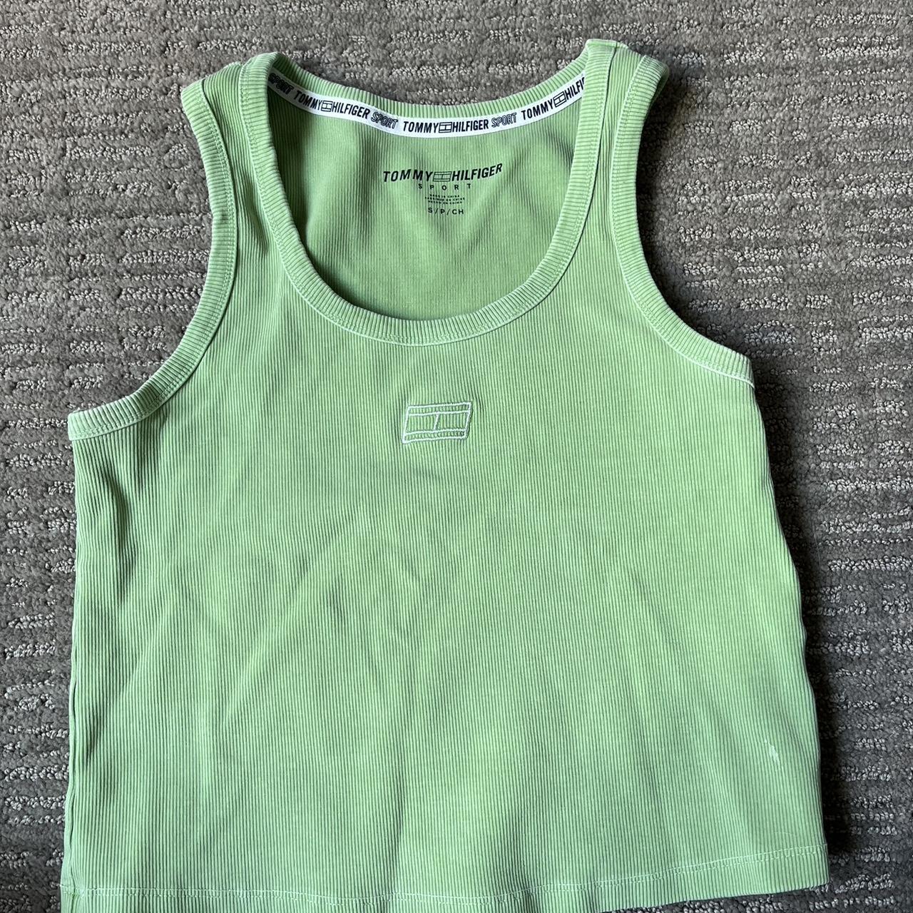 Tommy Hilfiger Women's Green Vest | Depop