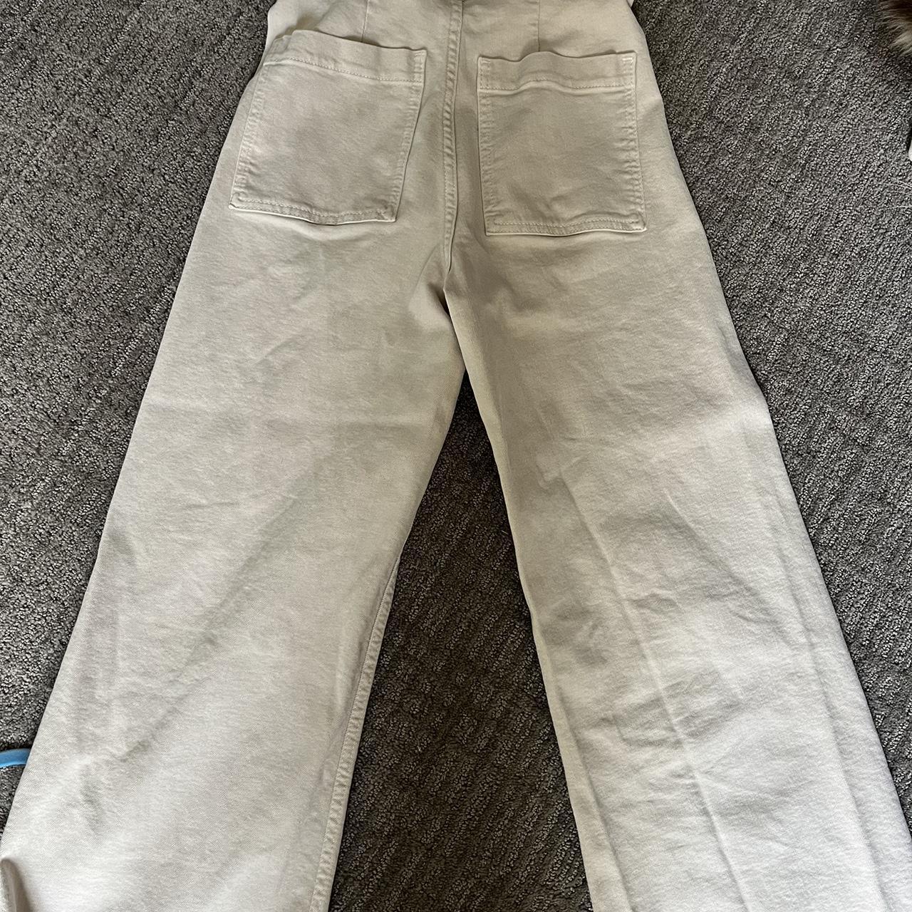 Zara Women's Cream Jeans | Depop