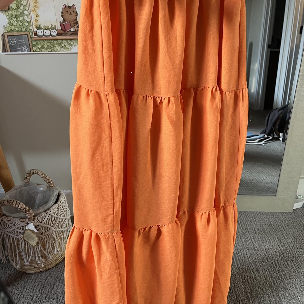 Princess Polly Women's Orange Skirt | Depop