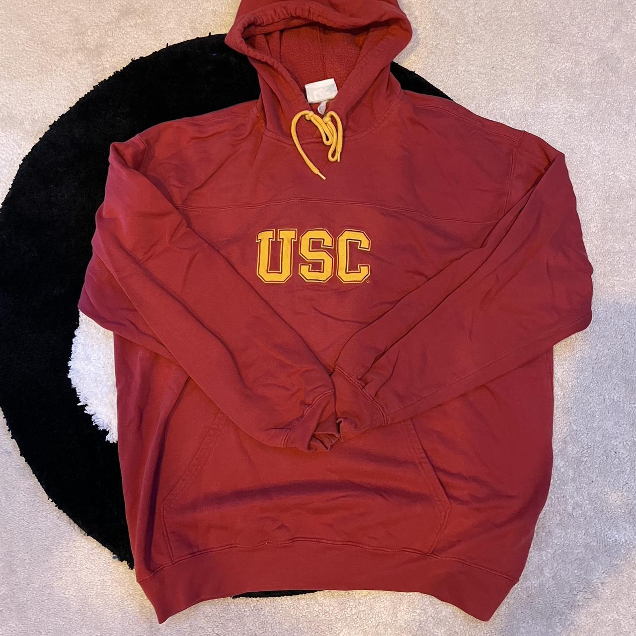 Red Lee Sport USC Hoodie Size: No tag but fits like... - Depop