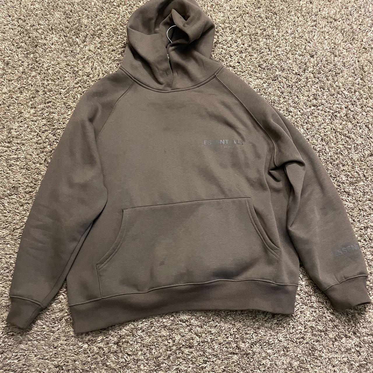 Essentials Men's Brown Hoodie | Depop