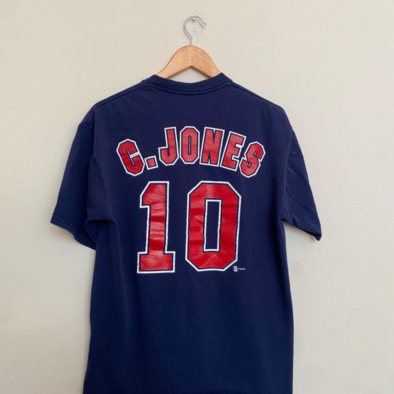 Vintage Majestic Atlanta Braves Chipper Jones  - Depop