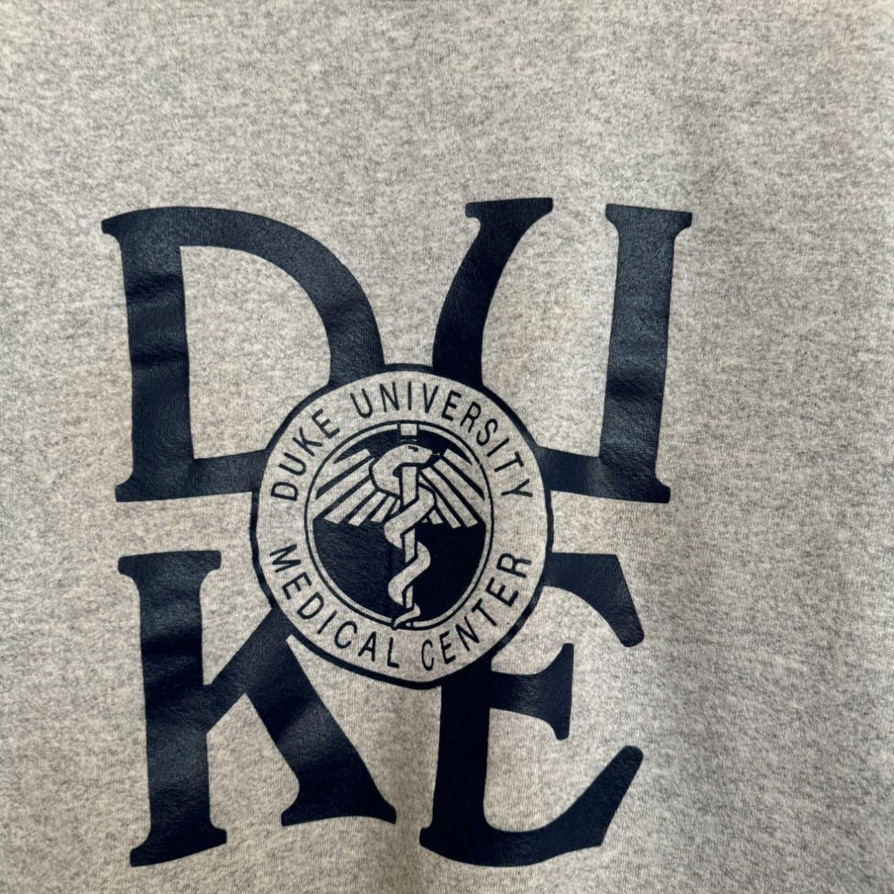 Duke Men's Grey and Navy Sweatshirt (2)