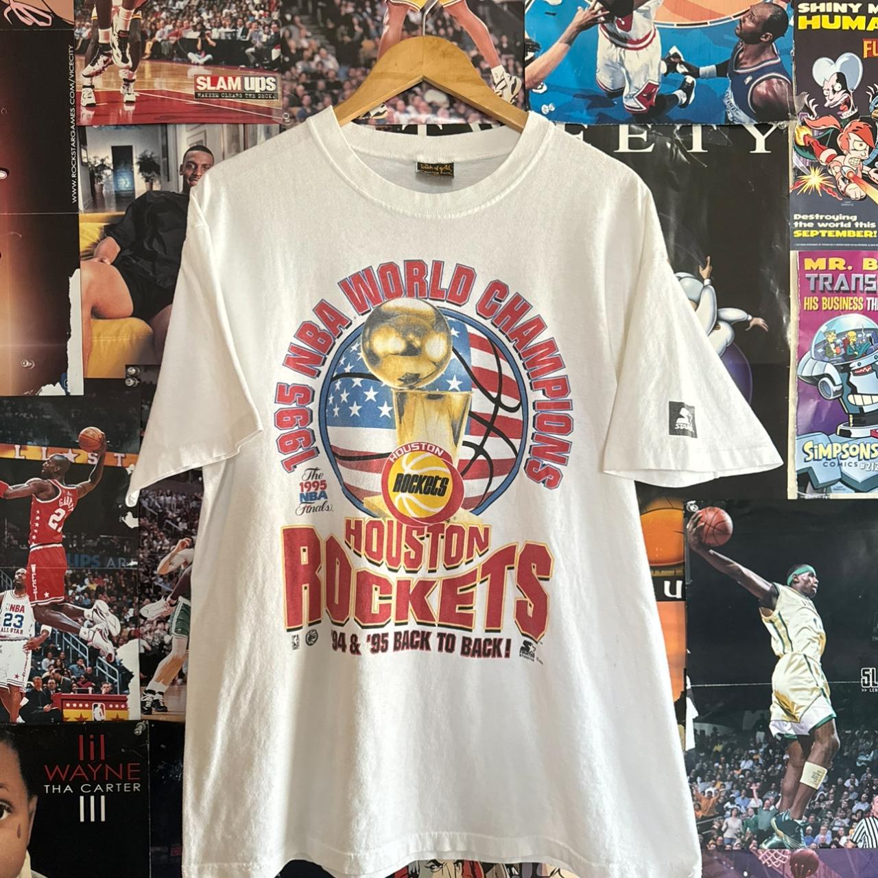 Vintage Houston Rockets 1995 Championship... - Depop