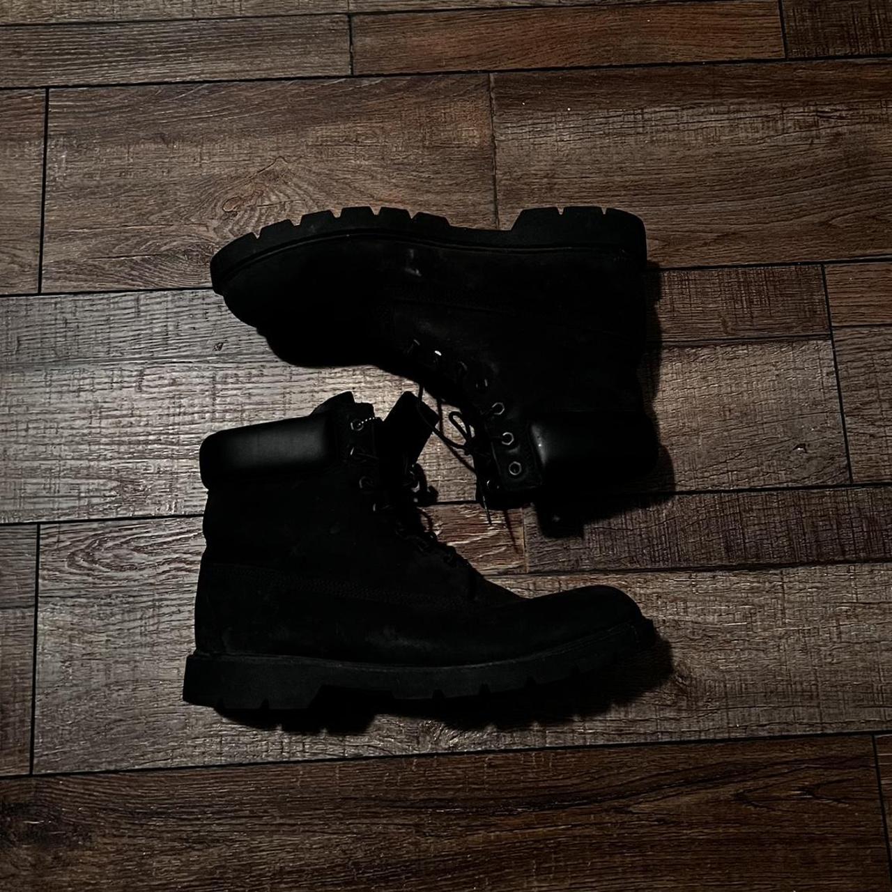 timberland black walking boots