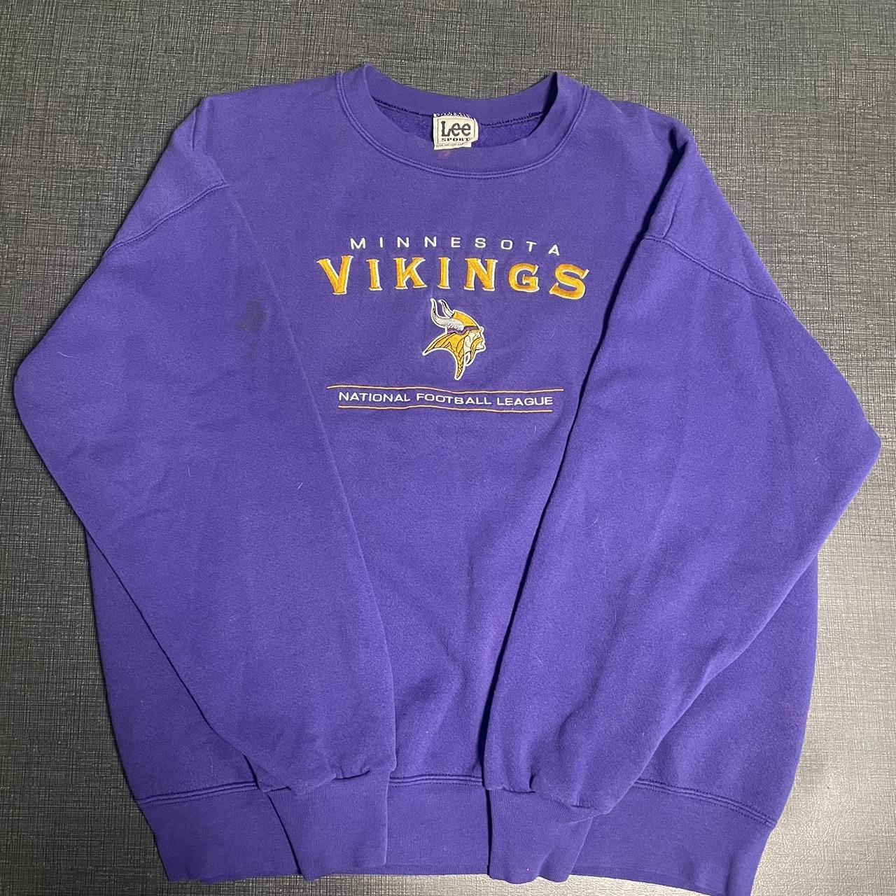 Vintage NFL Minnesota Vikings Sweatshirt Says - Depop