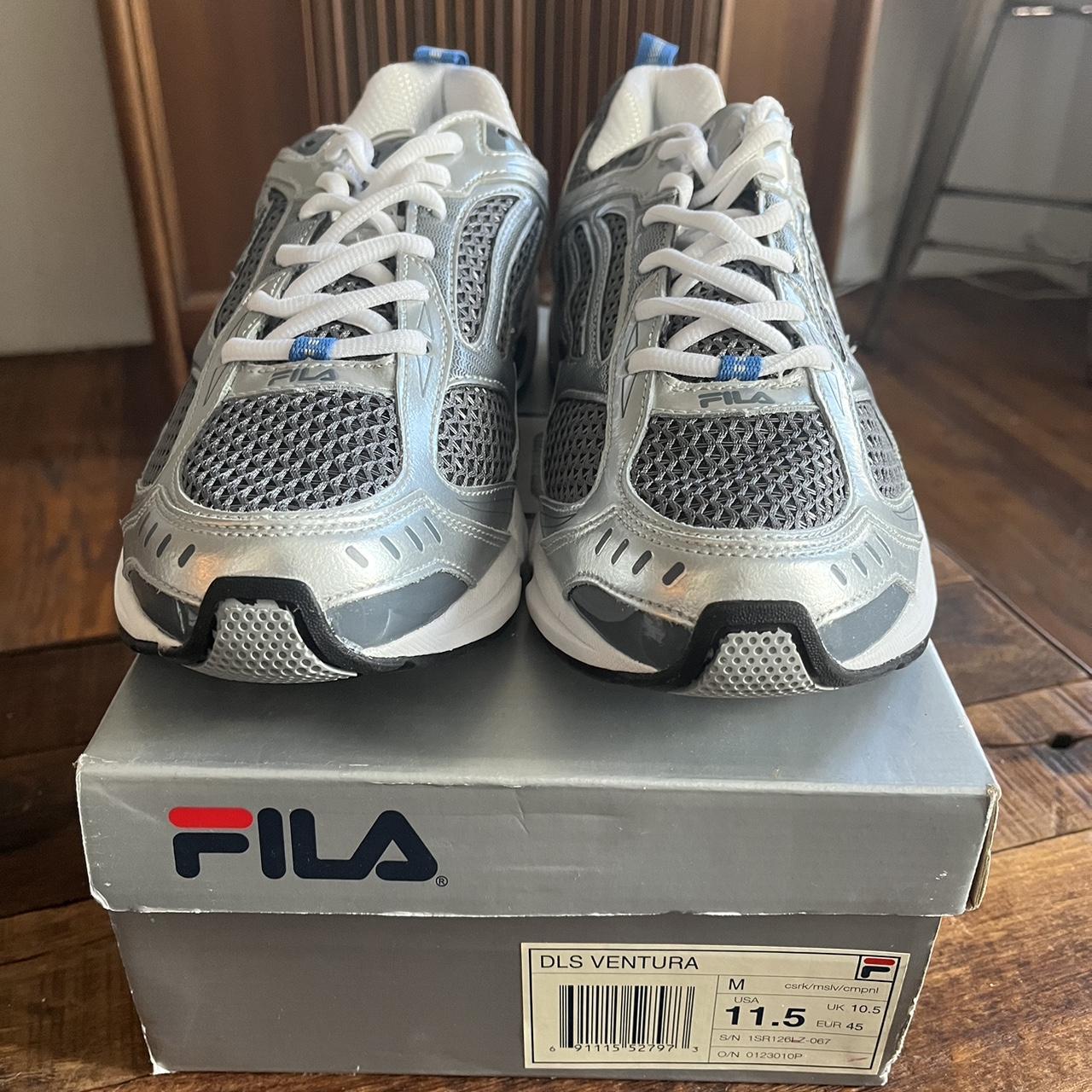 fila grey trainers