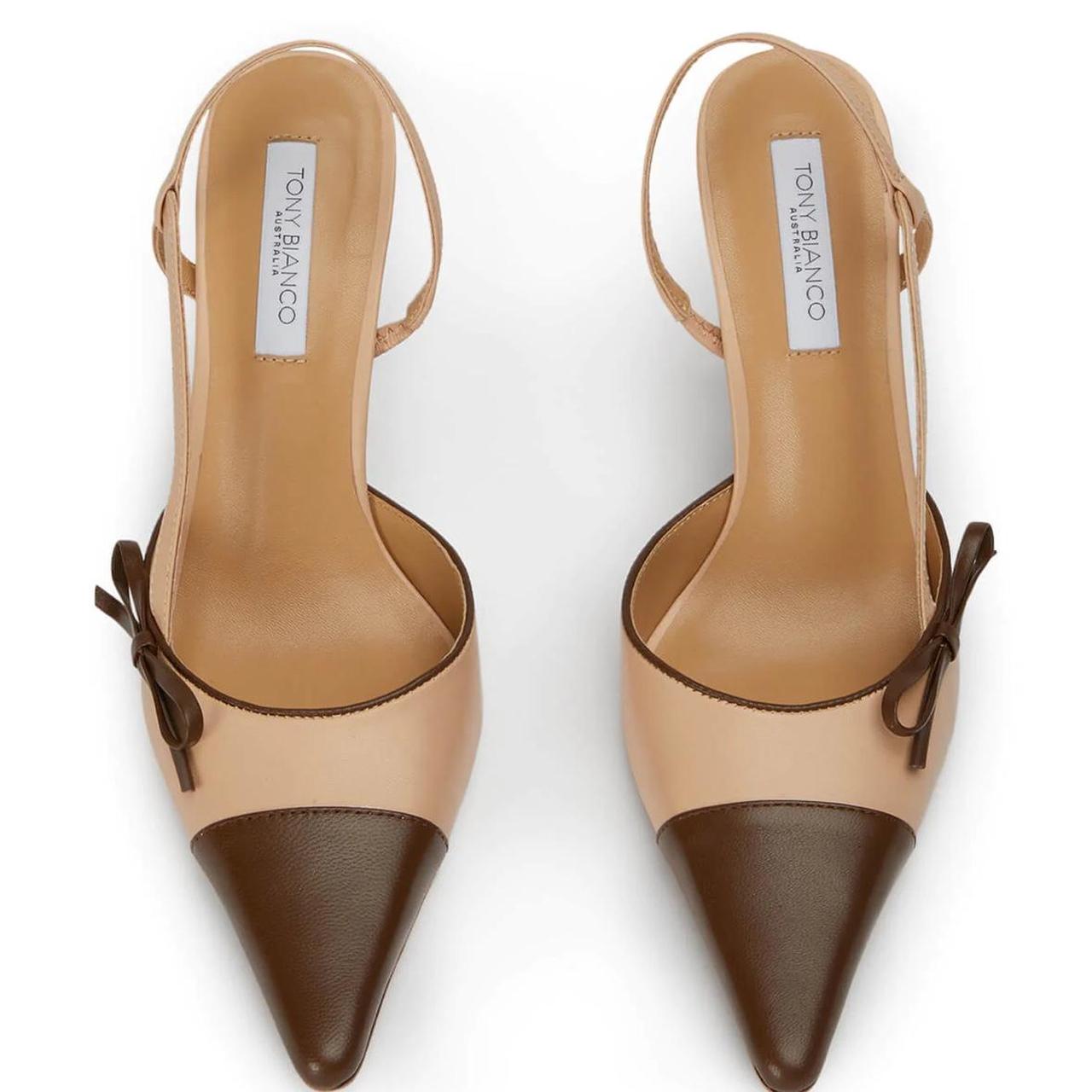 TONY BIANCO kitten heels, worn once, good... - Depop