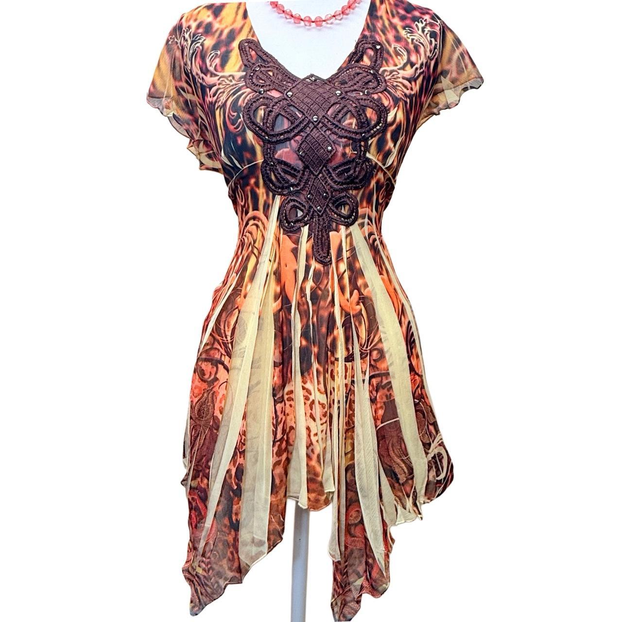 Unity in Diversity Women's Blouse - Multi/Brown -… - image 1