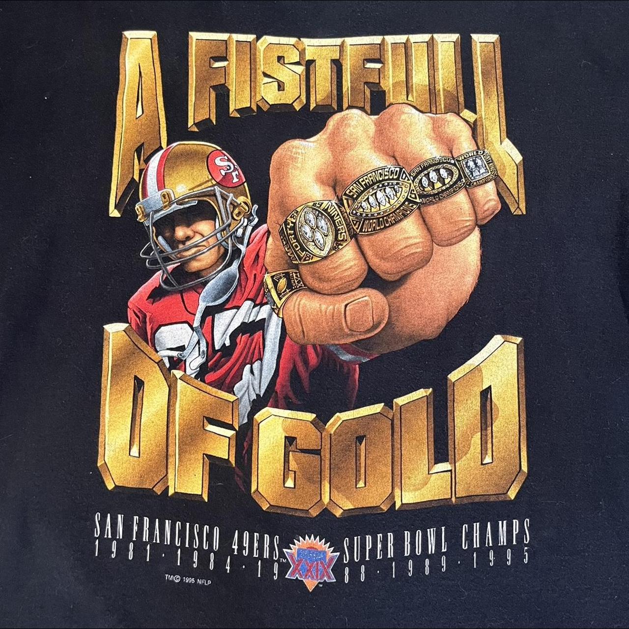 San Francisco 49ERS 1995 Super Bowl Champions T-Shirt- Small – The