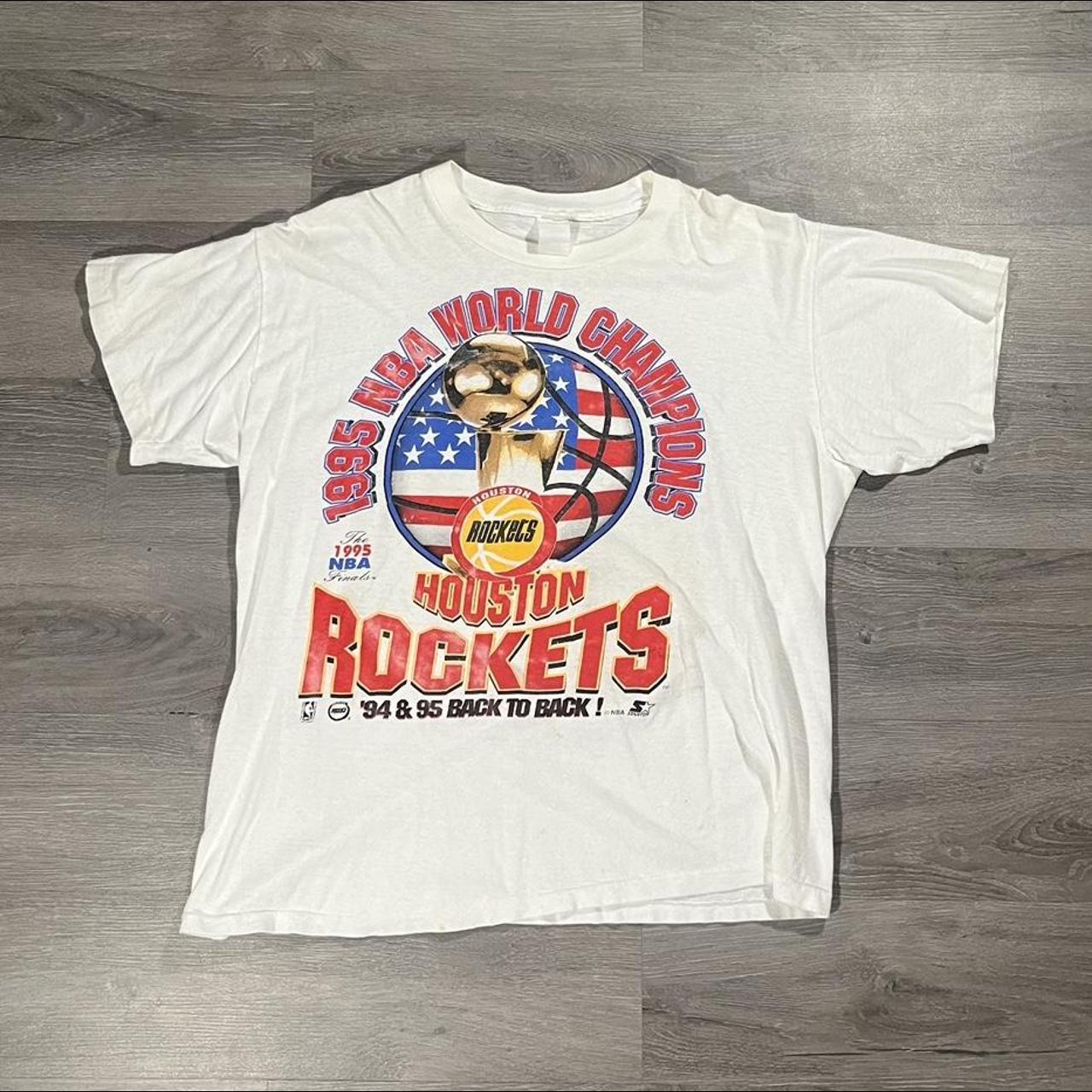 1995 Starter Houston Rockets NBA World Champions... Depop