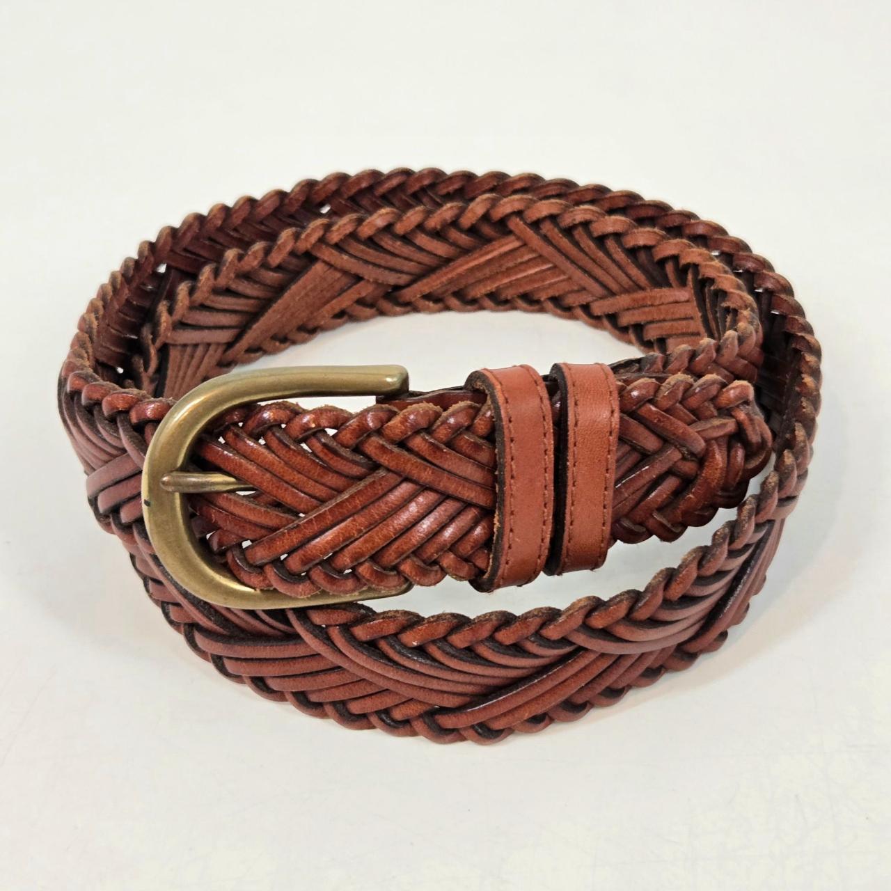 Fossil Women's Belt - Brown – Fossil Brown Woven … - image 1