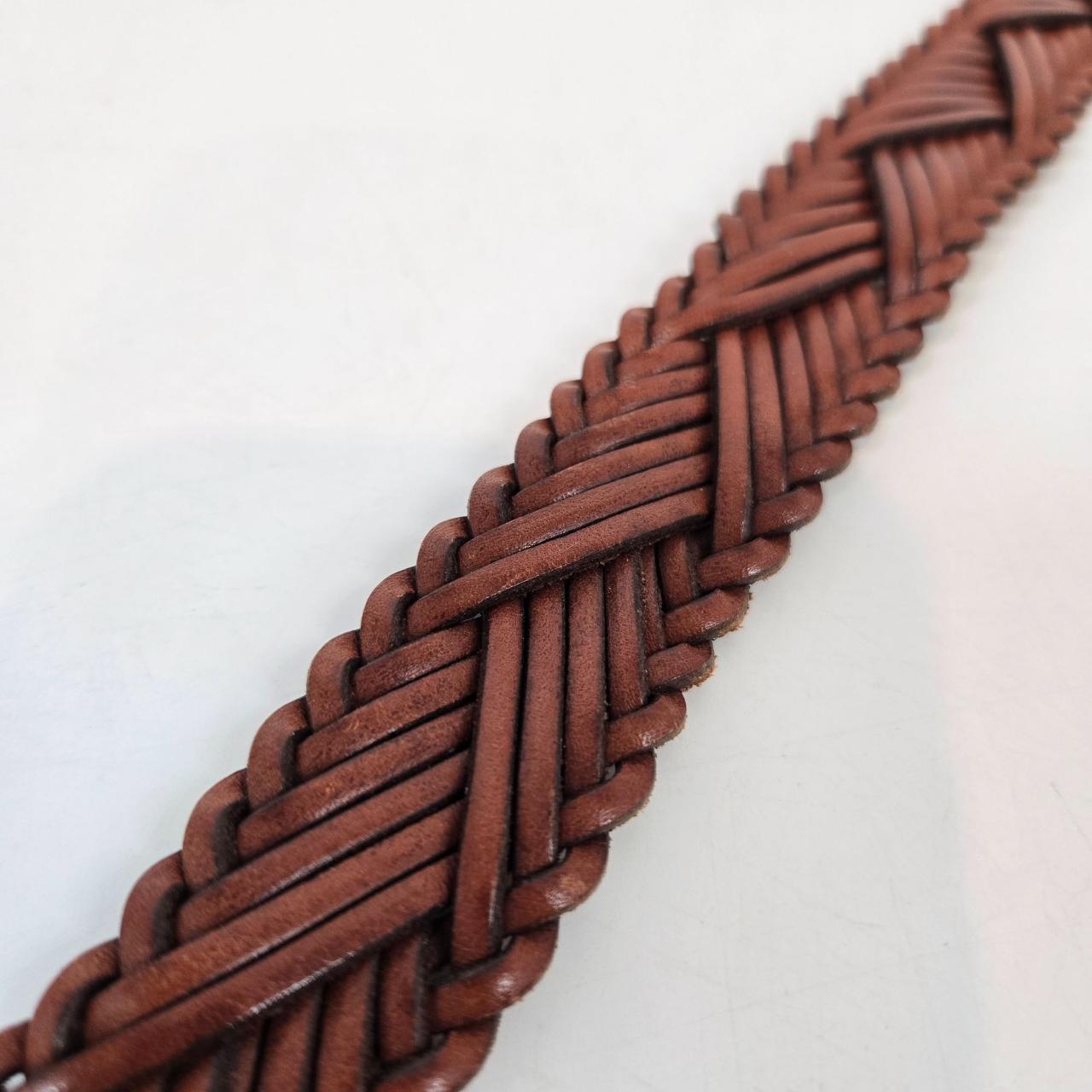 Fossil Women's Belt - Brown – Fossil Brown Woven … - image 5