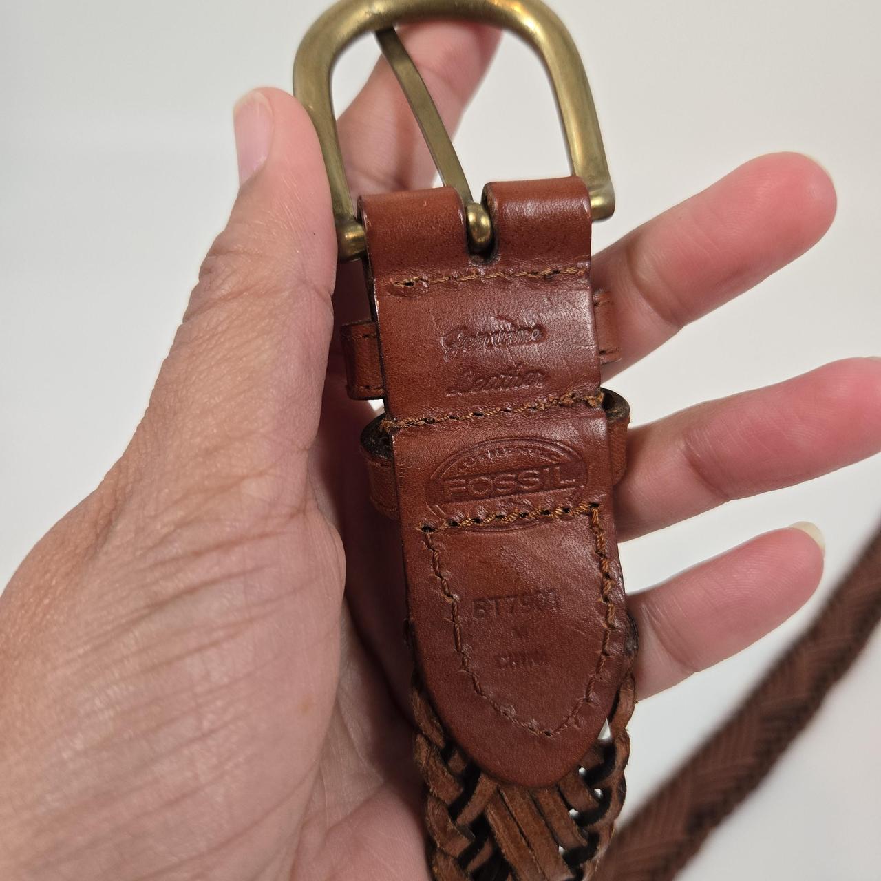 Fossil Women's Belt - Brown – Fossil Brown Woven … - image 7