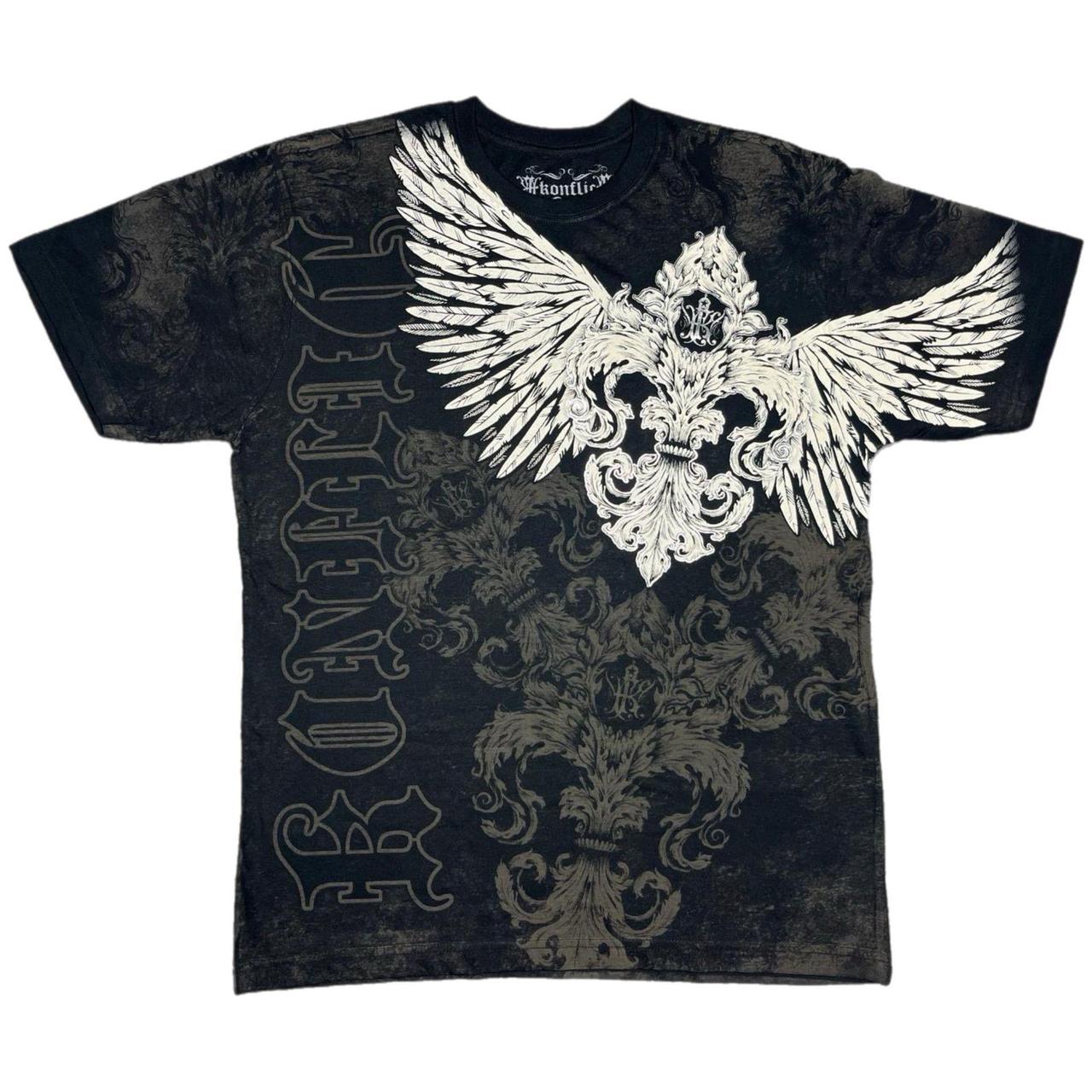 Y2K Konfllict Gothic Angel Wing Jesse Pinkman Style... - Depop