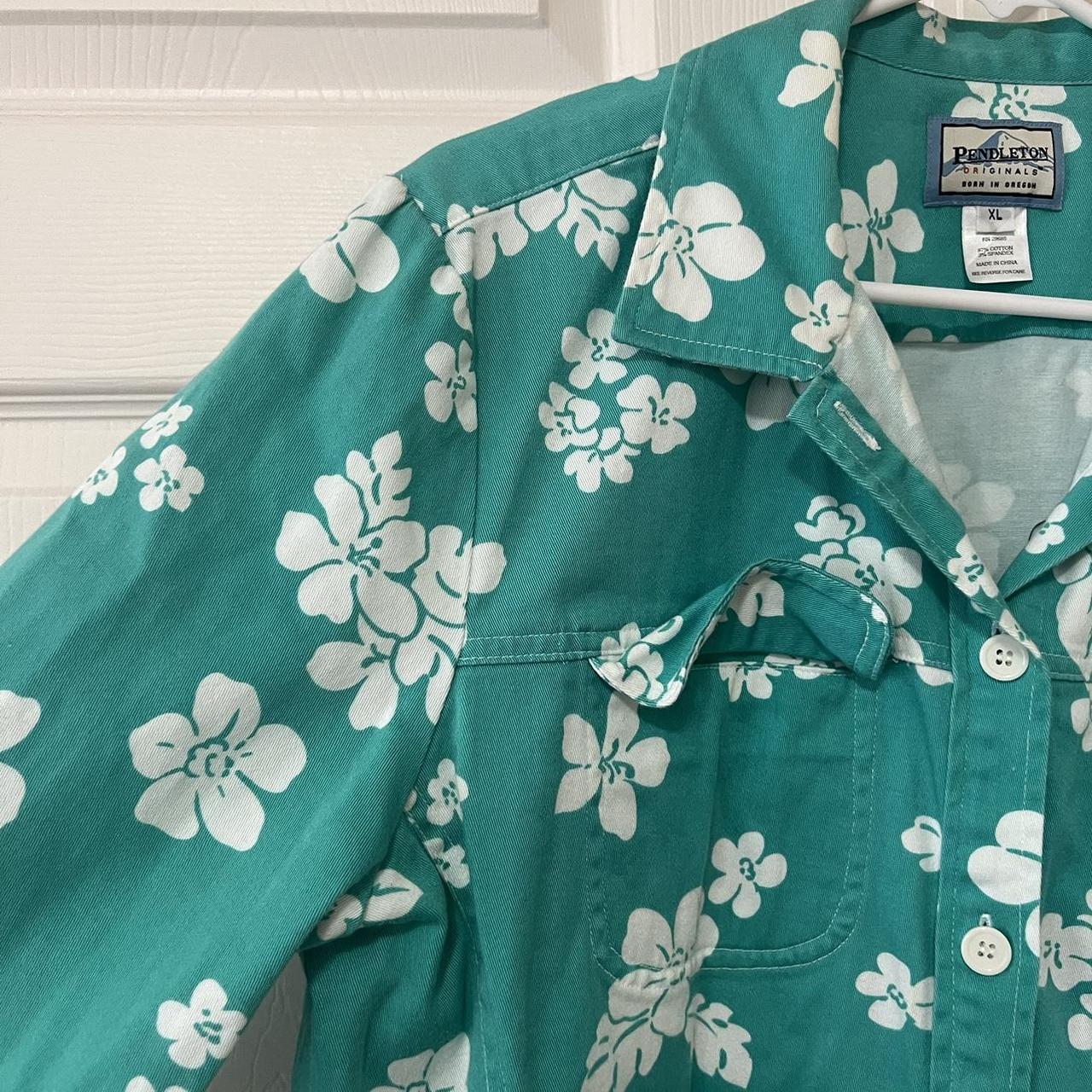 Pendleton Women's Shacket Jacket - Green/Blue - X… - image 2