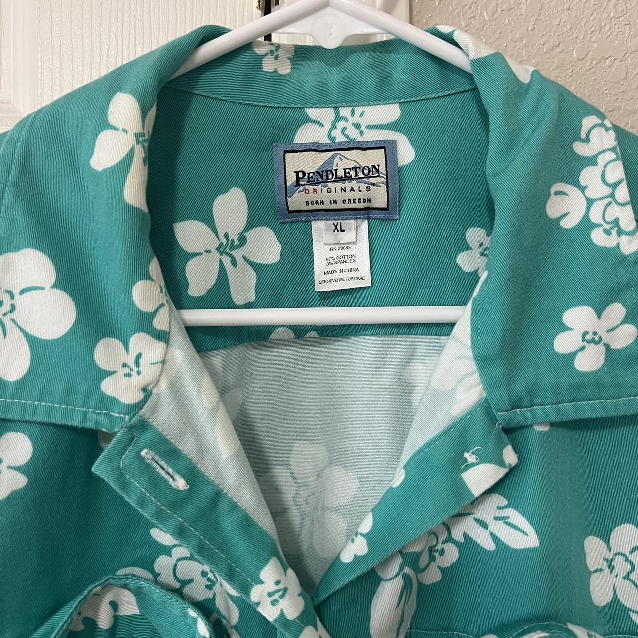 Pendleton Women's Shacket Jacket - Green/Blue - X… - image 5