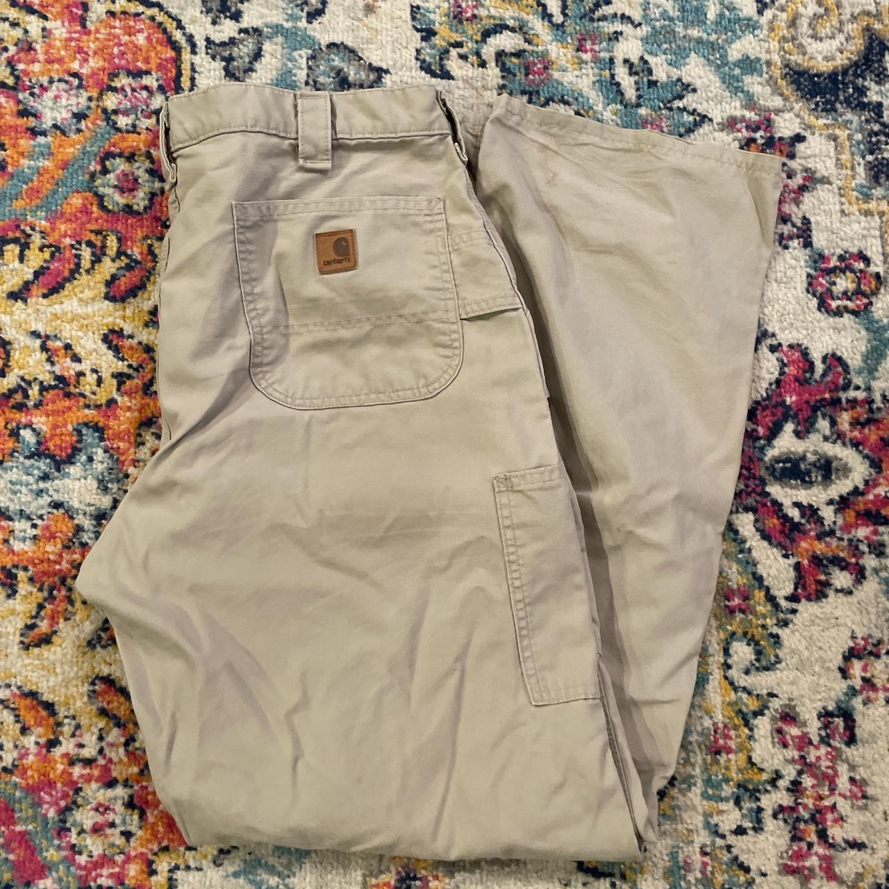 Vintage Carhartt cargo pants Size: 38 x 34 Slight... - Depop