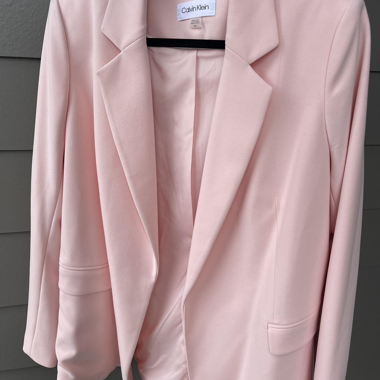 Calvin klein cheap pink blazer