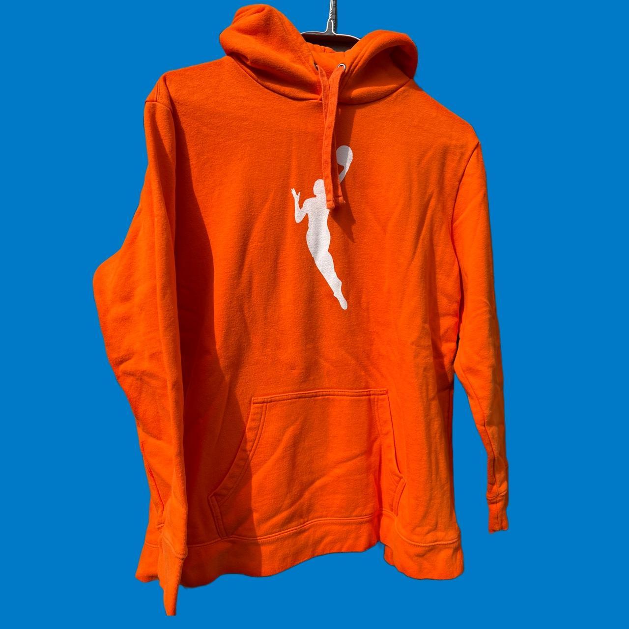 Fanatics Women's Orange Hoodie Depop