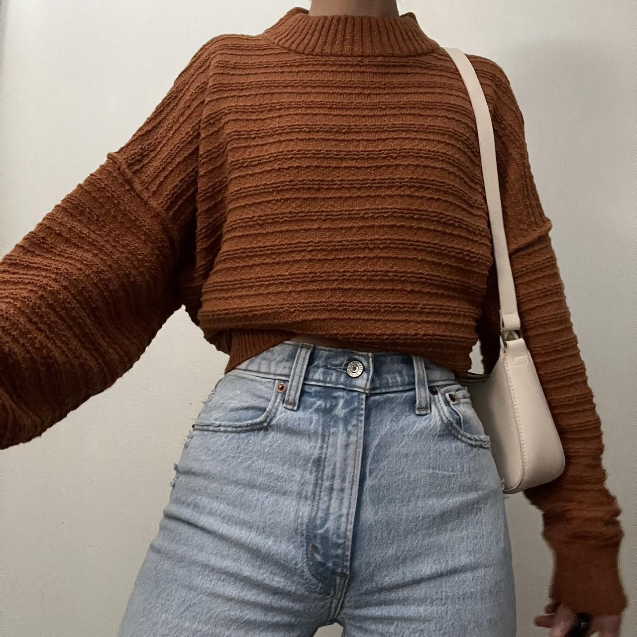 Burnt Orange Sweater Retails For 30 Or 35 Mock Depop   P0 