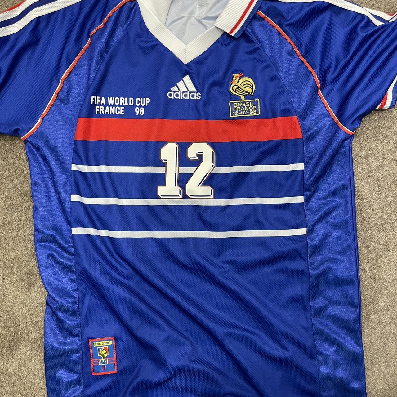 Thierry Henry France home world cup 1998 shirt when... - Depop