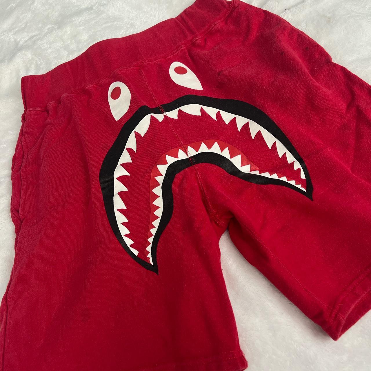 Red bape shorts Minor stains - Depop