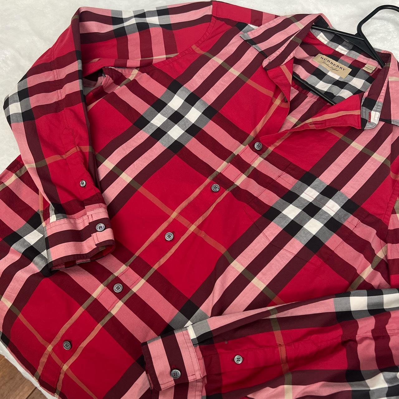 Burberry London Pink plaid - Depop