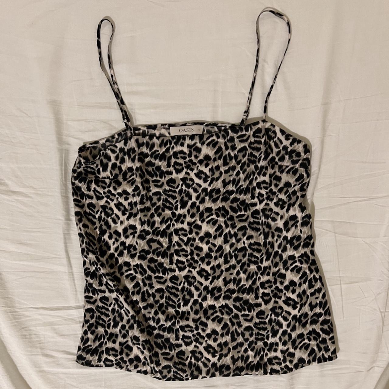 Vintage Oasis Cheetah/Leopard print cami This item... - Depop