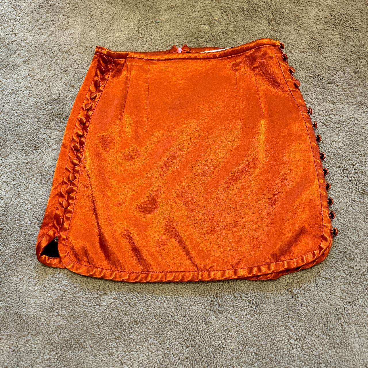 Orange Zara Skirt Size Xs So Cute But Doesnt Fit Me Depop 6697